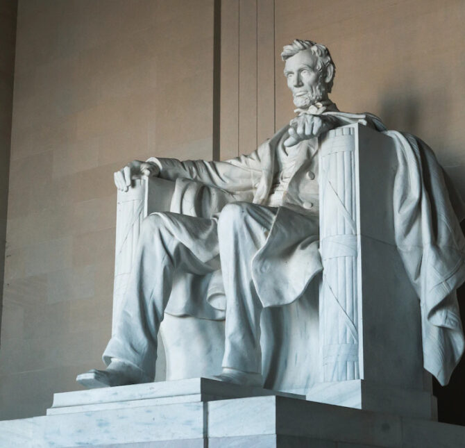 Statue of Abraham Lincoln at Lincoln Memorial